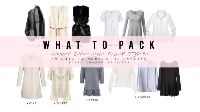 What to Pack: Outfits for March in Europe