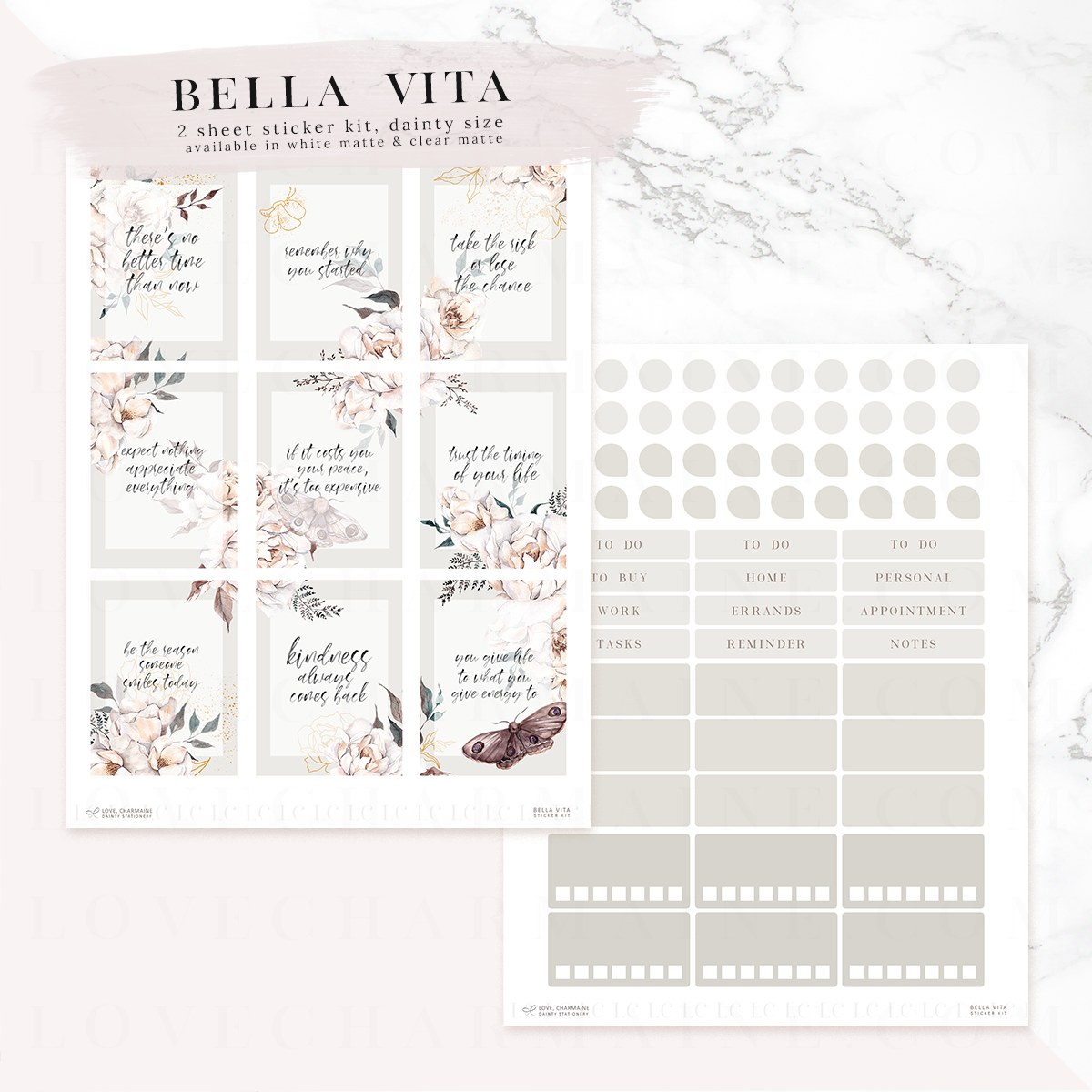 Bella Vita Sticker Kit