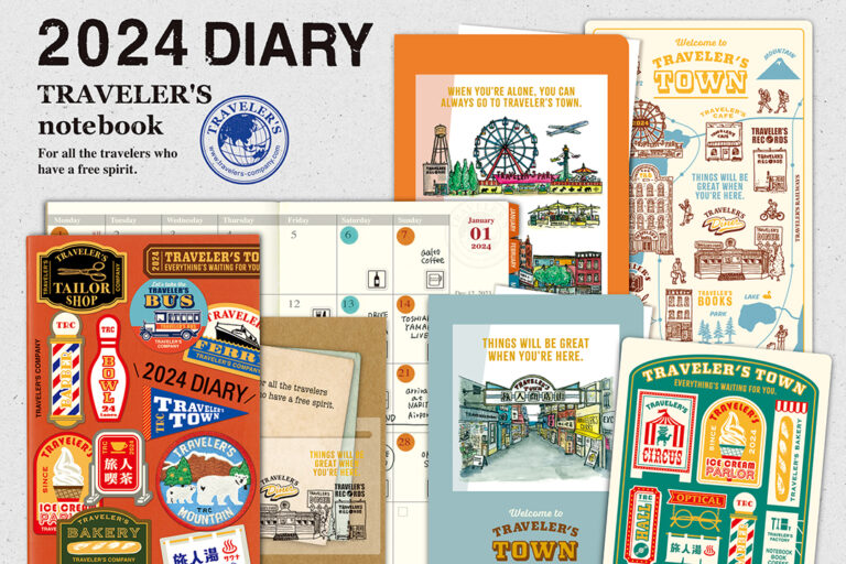 TRAVELER’S notebook 2024 DIARY – TRAVELER’S TOWN