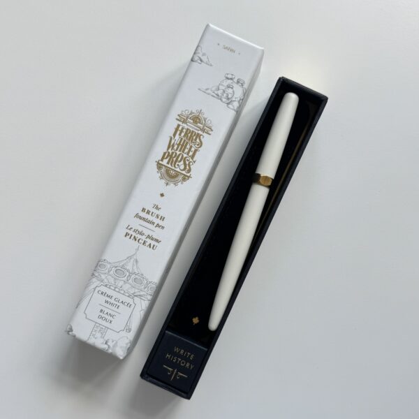 Ferris Wheel Press Brush Satin Fountain Pen - Crème Glacée